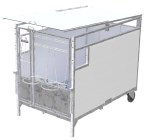 Streha za boks za teleta